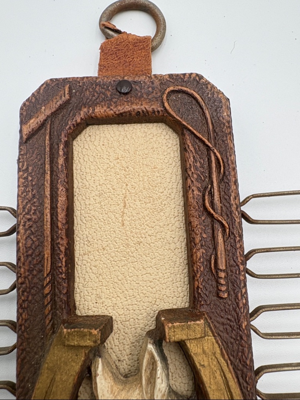 Vintage Western Horse Head Horseshoe Wall Rack‎ / Tie Holder Decor - Picture 5 of 7